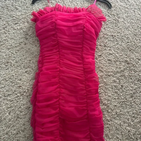 Pink Ruffled Dress - Picture 1 of 3